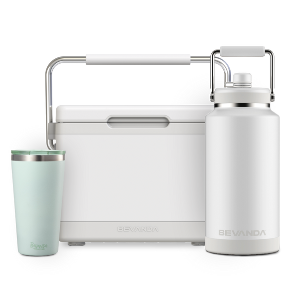 White / Mint / White