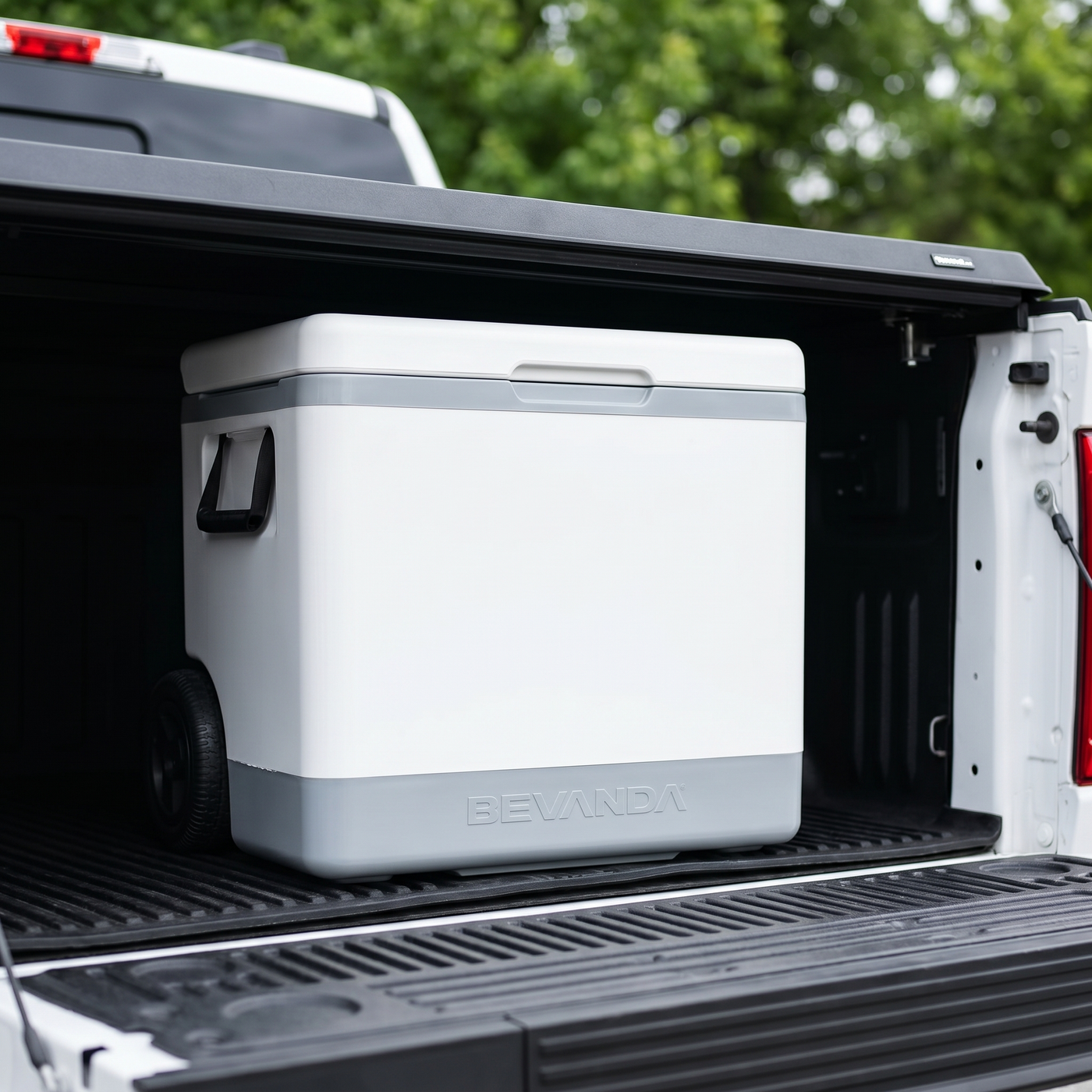 Verge 50 Qt under a truck bed cover